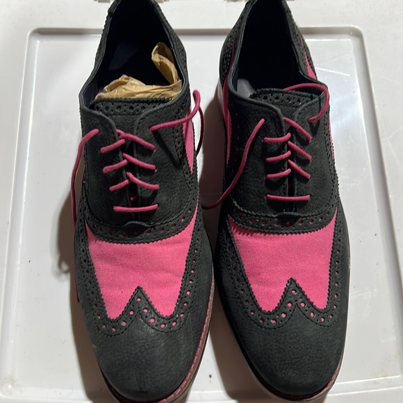Black & Pink Oxfords - Clke Haan - Picture 1 of 5